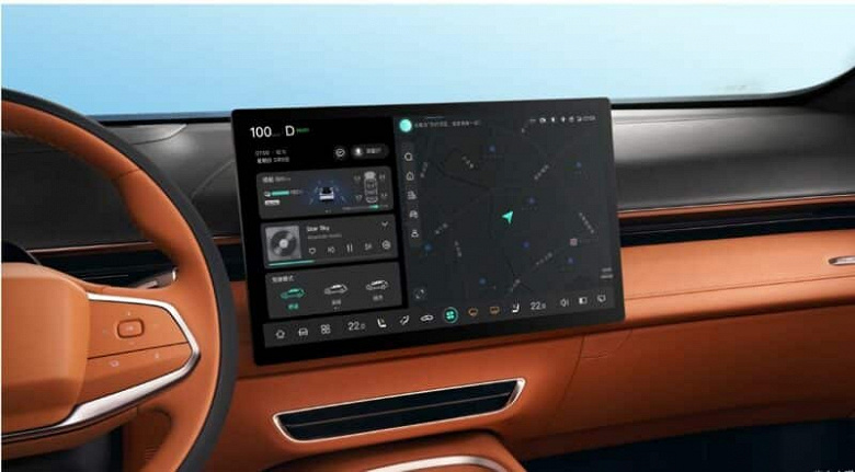 Необычные поворотные экраны и 3D-навигация. Подробности о салоне автомобиля Changan Shenlan S7