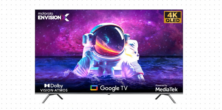 Представлены большие и доступные телевизоры Motorola EnvisionX 4K QLED TV. Они оказались гораздо дешевле, чем ожидалось