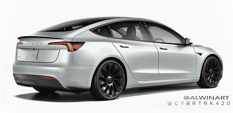 Это новая Tesla Model 3: её впервые заметили на дороге общего пользования