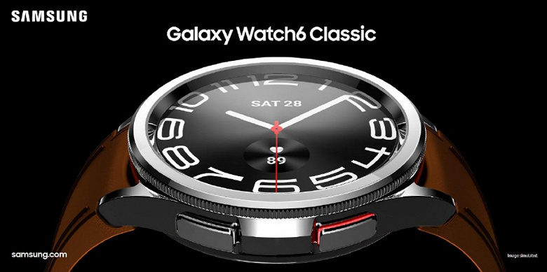 Это новейшие умные часы Samsung Galaxy Watch6. Разные версии часов и с разными ремешками показали на качественных рендерах