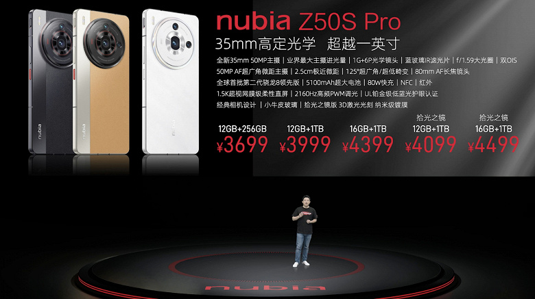 Фотофлагман на Snapdragon 8 Gen 2 Advanced Edition с камерой, которая снимает лучше однодюймовых датчиков. Представлен Nubia Z50S Pro