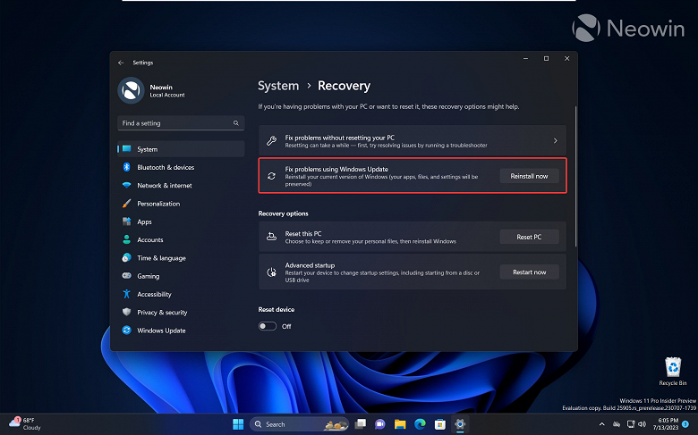 Переустановка больше не проблема: Windows 11 теперь можно легко восстанавливать с помощью Windows Update