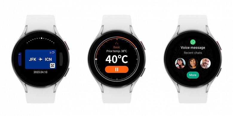 Умные часы Samsung Galaxy Watch смогут измерить температуру у всего: от борща до воды в бассейне. Приложение уже доступно