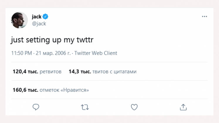 Лучший способ потерять $50 млн. Первый твит Джека Дорси в виде NFT обесценился на 99,9%