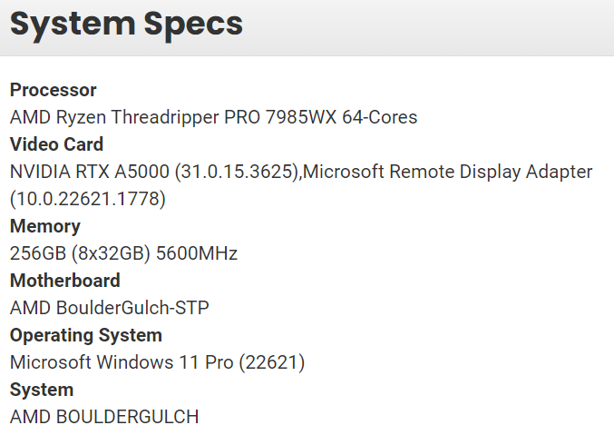 96 ядер в несерверном процессоре — так сейчас может только AMD. В Сети засветился Threadripper Pro 7985WX с 64 ядрами, намекающий на 96-ядерный Threadripper Pro 7995WX 