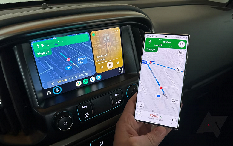 Больше не придётся выбирать: в Android Auto разрешили запускать Google Maps на смартфоне и системе автомобиля одновременно 