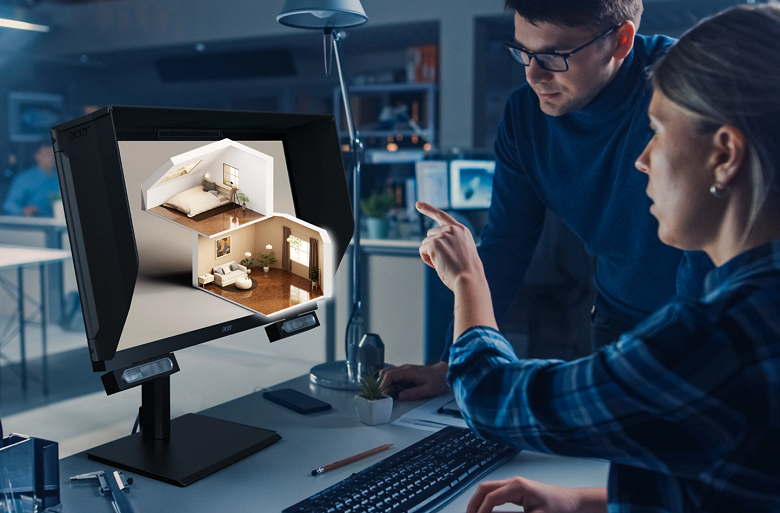 3D-монитор с объемным звуком без очков и наушников. Представлен Acer SpatialLabs View Pro 27