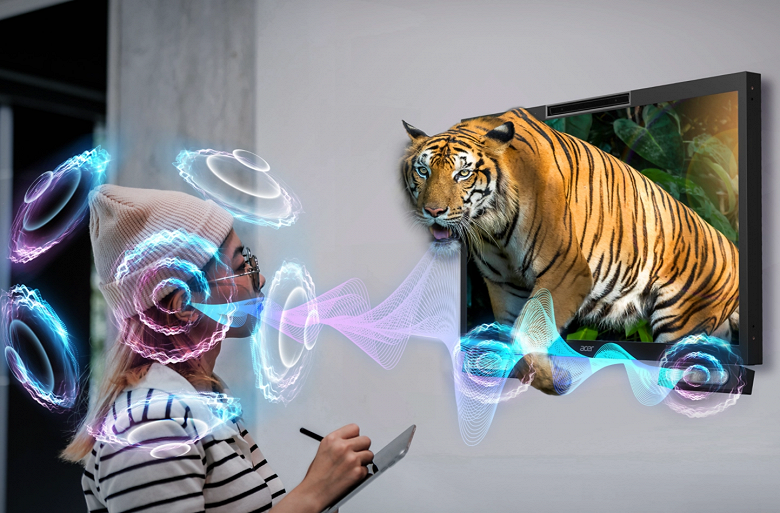3D-монитор с объемным звуком без очков и наушников. Представлен Acer SpatialLabs View Pro 27