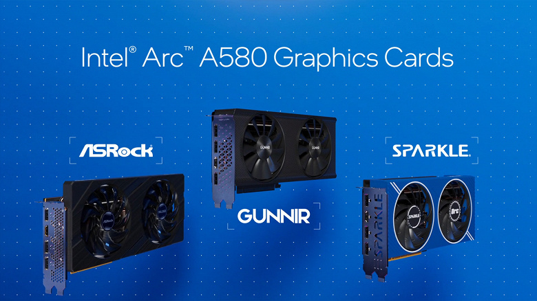 Intel выпустила видеокарту за 180 долларов с 256-битной шиной и 8 ГБ памяти. Arc A580 наконец-то выходит на рынок