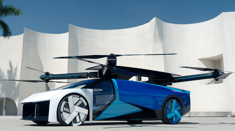 Наконец-то летающие автомобили выглядят как машины, а не как дроны. Представлено новое транспортное средство Xpeng AeroHT