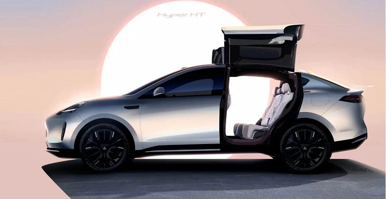 Аналог Tesla Model X с &laquo;крыльями чайки&raquo; более чем вдвое дешевле оригинала. Представлен GAC Aion Hyper HT