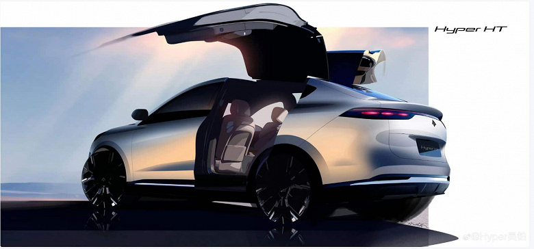 Аналог Tesla Model X с «крыльями чайки» более чем вдвое дешевле оригинала. Представлен GAC Aion Hyper HT