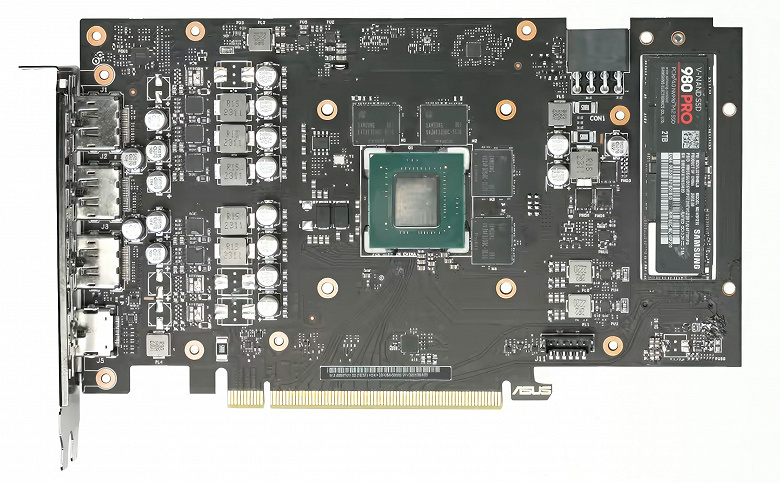 GeForce RTX 4060 Ti, в которую самостоятельно можно установить 2-4 ТБ памяти. Asus выпустит модель со слотом для SSD