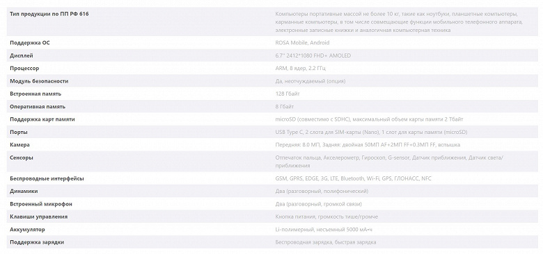 Российский – и точка. Отечественный смартфон «Р-фон» под управлением Rosa Mobile внесли в госреестр отечественного «железа»