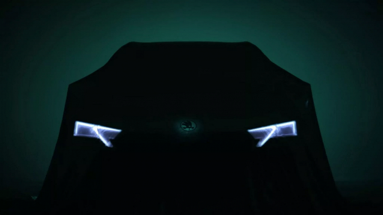 Первое официальное изображение Skoda Octavia 2024: автомобиль получит подсветку логотипа и новые фары