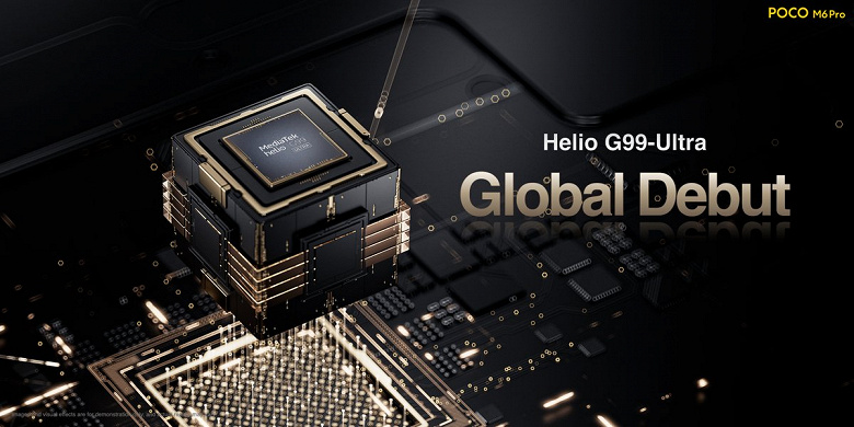 Helio G99-Ultra, 120 Гц, 64 Мп, IP54, 5000 мА·ч, 67 Вт и HyperOS. Представлен Poco M6 Pro