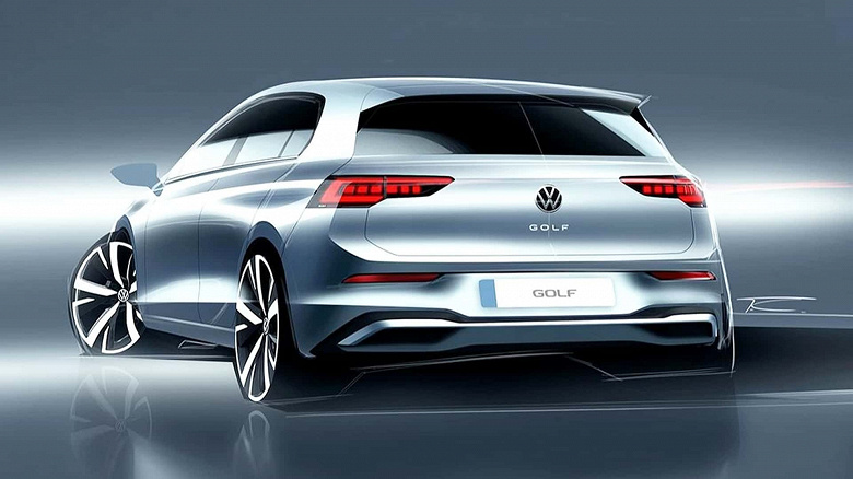 Volkswagen показала обновлённый Golf на эскизах. Golf MK8.5 сохранит механическую коробку передач и получит голосовой помощник на базе ChatGPT
