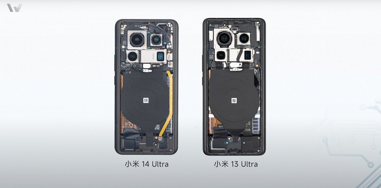 Xiaomi 14 Ultra почти полностью копирует Xiaomi 13 Ultra не только снаружи, но и внутри. Опубликовано видео с разборкой новинки
