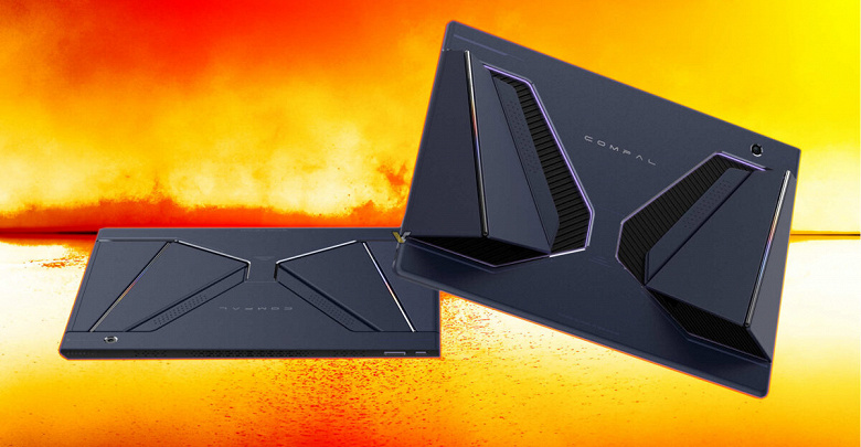 Очень необычный планшет со складными лепестками-контроллерами. Compal показала концепт Rover Play