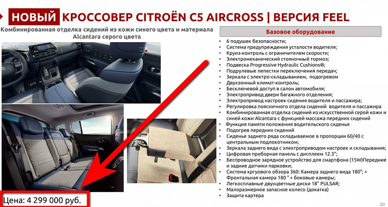 В России началось производство современных европейских кроссоверов Citroen C5 Aircross с 3-летней гарантией. Цена выросла ещё до начала продаж
