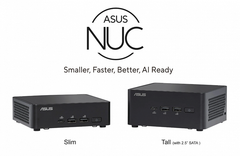 Крошечный корпус, Intel Core Ultra 5/7 и до 96 ГБ DDR5-5600. Представлен мини-ПК Asus NUC 14 Pro
