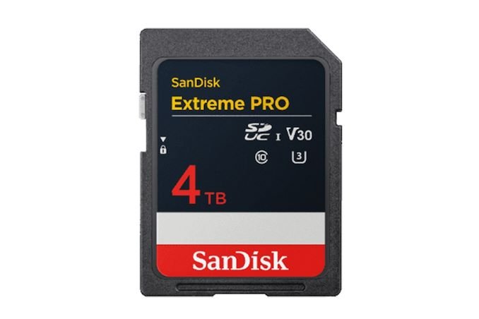 Первая в мире карта памяти SD на 4 ТБ. Анонсирована SanDisk Extreme PRO сверхбольшого объема, подходящая для записи видео 8К