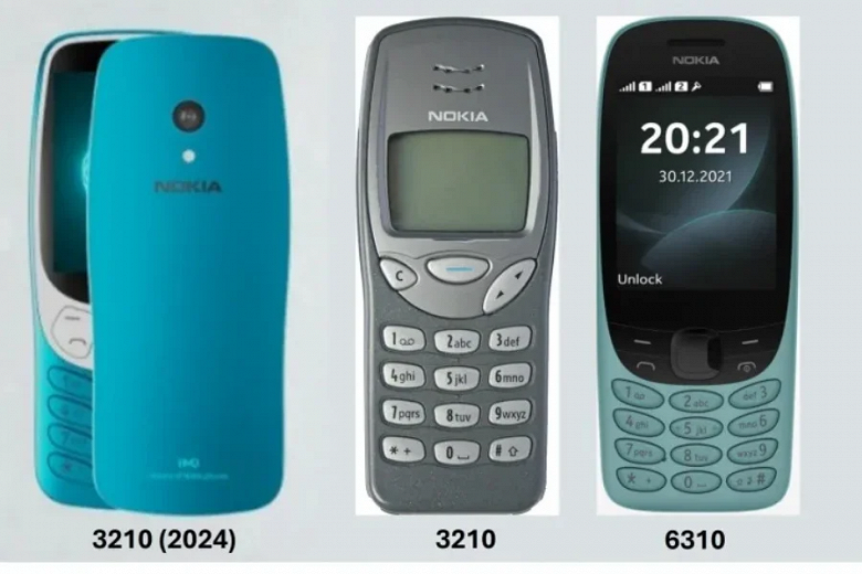 Nokia 3210 возвращается спустя 25 лет