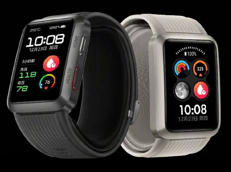 Умные часы Huawei Watch D с возможностью мониторинга артериального давления и ЭКГ получили обновление HarmonyOS