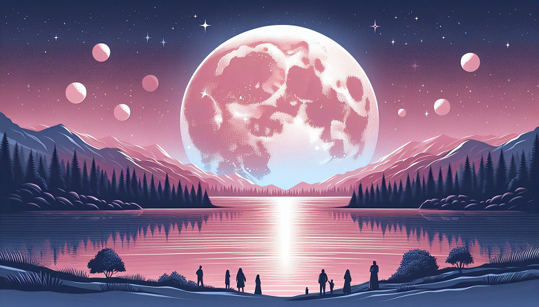 Розовое полнолуние или «Луна Роста»: можно наблюдать ночью 24 апреля