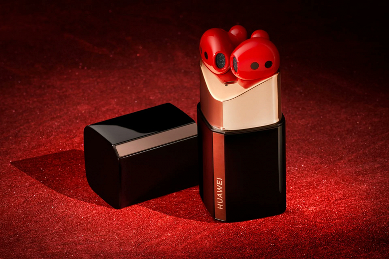 Huawei представила FreeBuds Lipstick 2 – беспроводные наушники, замаскированные под губную помаду