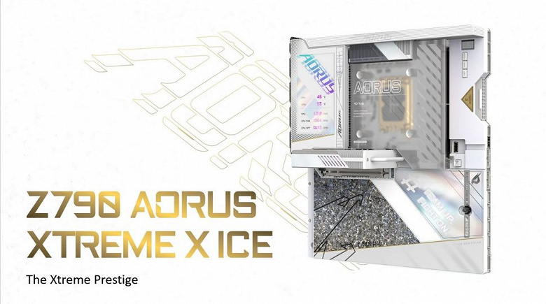 Вся покрыта белым, абсолютно вся. Gigabyte показала лимитированную системную плату Aorus Z790 Xtreme X Ice, которую нельзя купить отдельно
