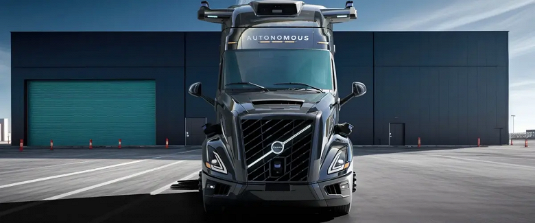 Представлен первый полностью беспилотный грузовик Volvo с автопилотом 4-го уровня. Технологии поставила Aurora
