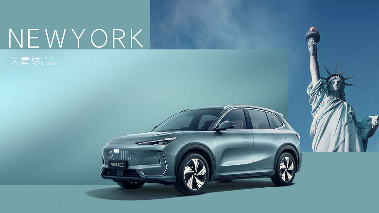 В России запатентовали кроссовер Geely Galaxy E5. Он может появиться в продаже уже в 2025 году