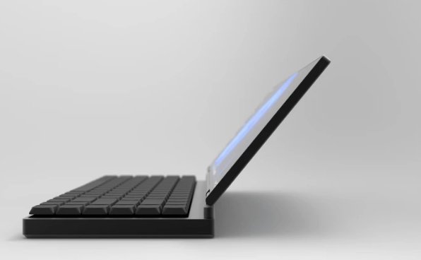 Внешний ракурс ноутбука Kernelcom, оборудованного механической клавиатурой