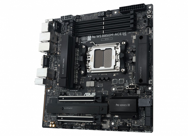 Asus Pro WS 850M-ACE SE: материнская плата с поддержкой Ryzen 9000 и серверных Epyc Asus Pro WS 850M-ACE SE: материнская плата с поддержкой Ryzen 9000 и серверных Epyc