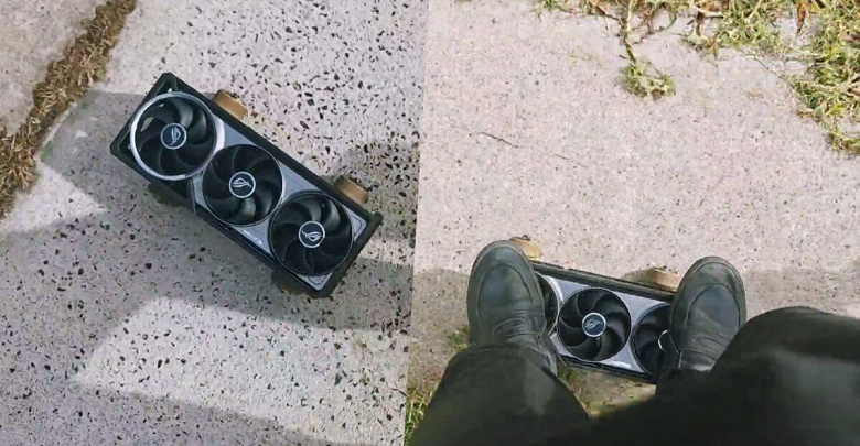 Была система охлаждения от GeForce RTX 5080, а стала скейтом. Энтузиаст оригинальным образом использовал кулер дорогой модели Asus Astral
