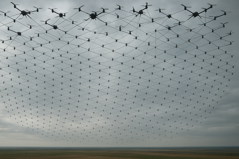Китай планирует задействовать 1000–2000 дронов-глушилок для блокировки сигнала Starlink над определённой территорией