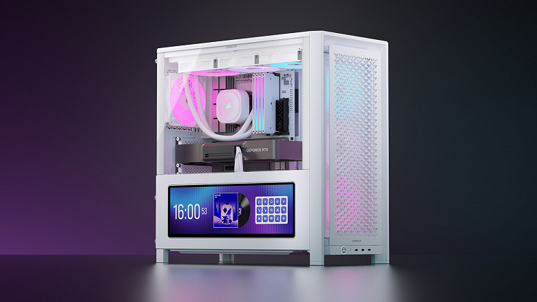 Corsair Frame 4000D LCD RS ARGB — ПК-корпус с 14-дюймовым экраном вместо монитора Corsair Frame 4000D LCD RS ARGB — ПК-корпус с 14-дюймовым экраном вместо монитора