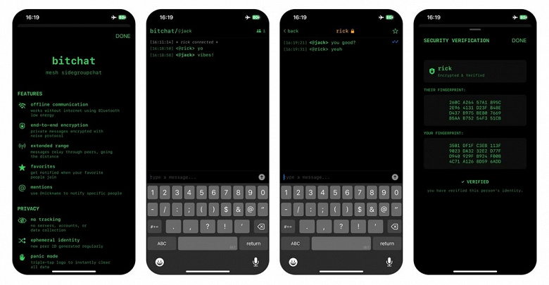 Мессенджер, работающий без интернета, номера телефона и почты, с «режимом паники» вышел в App Store. В чём особенность bitchat от создателя Twitter Джека Дорси Мессенджер, работающий без интернета, номера телефона и почты, с «режимом паники» вышел в App Store. В чём особенность bitchat от создателя Twitter Джека Дорси