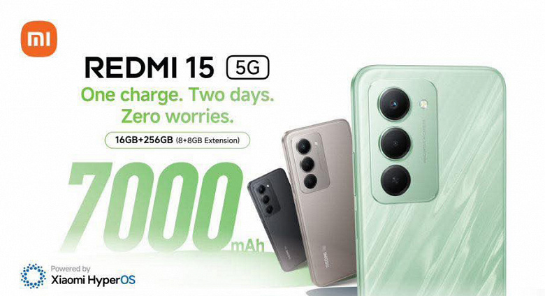 Xiaomi провела большой апгрейд. Redmi 15 5G получит большой 144-герцевый экран, аккумулятор на 7000 мАч и мощный процессор для смартфона за 165 долларов