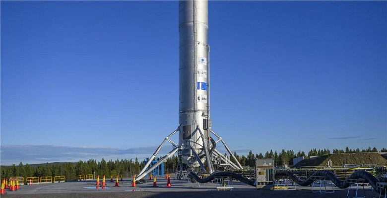 Европейский прототип многоразовой ракеты Themis установлен на стартовой площадке в Швеции