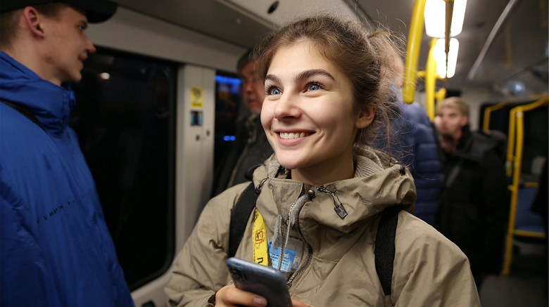 Улыбнулся и поехал: в России состоялась первая поездка с оплатой по биометрии в наземном транспорте