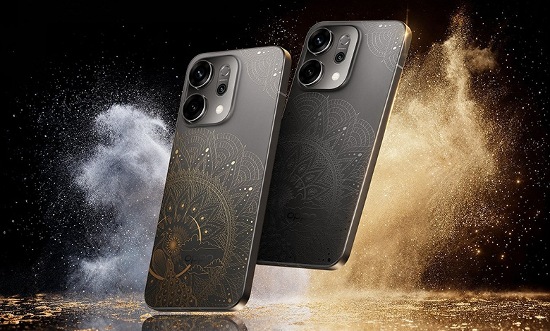 AMOLED, 120 Гц, 6000 мАч, 80 Вт, современные камеры и технология GlowShift, меняющая цвет рисунка на задней панели. Представлен Oppo Reno14 5G Diwali Edition
