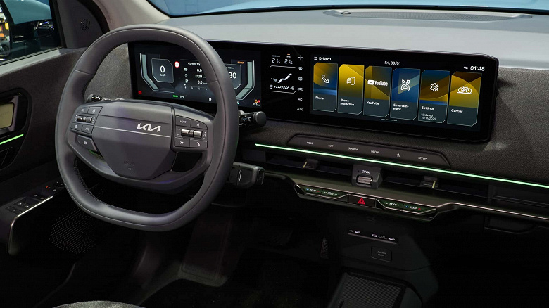 Представлен народный электромобиль Kia EV2: три экрана, запас хода 450 км и смелый дизайн