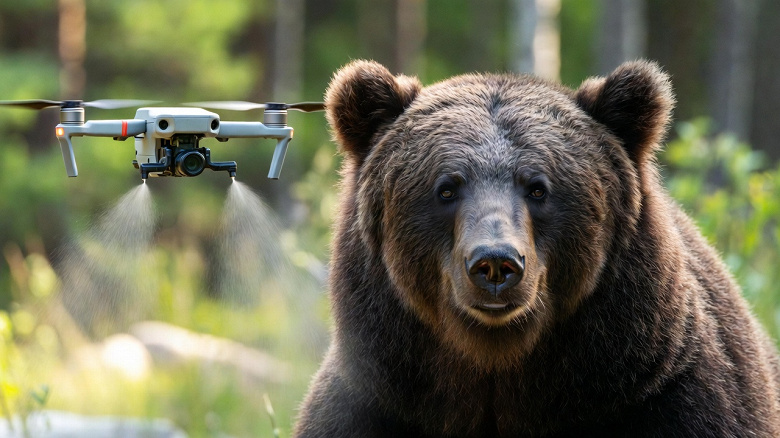 В Японии с медведями будут бороться посредством дронов. Компания Terra Drone будет использовать дроны со спреем на основе капсаицина 