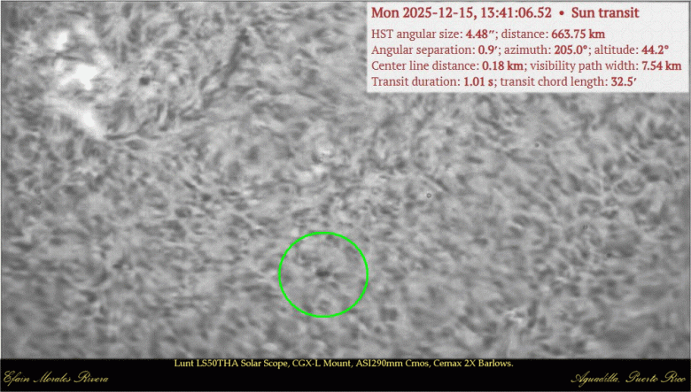 Астрофотограф запечатлел редчайший пролет телескопа «Хаббл» по диску Солнца