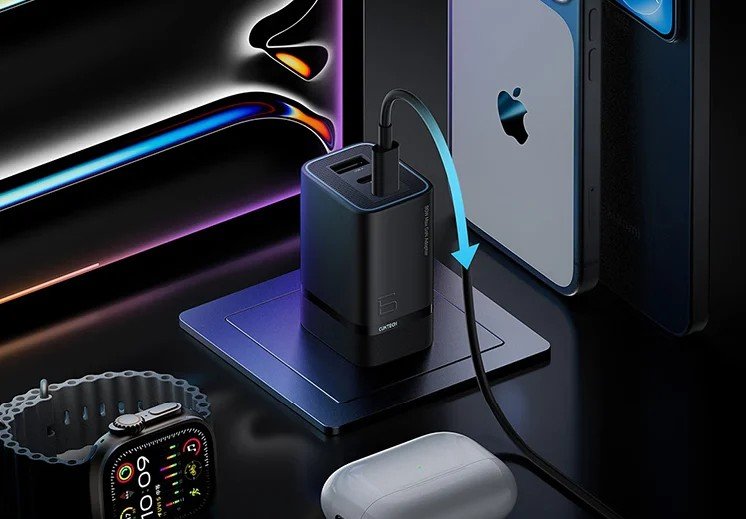 Компактный и мощный блок питания Cuktech 6 Mini GaN по цене 16 долларов с 240-ваттным кабелем в наборе