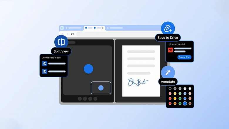 В Chrome появились разделение экрана и функция заметок в PDF-файлах В Chrome появились разделение экрана и функция заметок в PDF-файлах