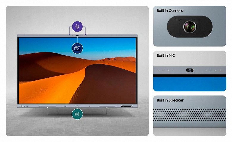 Samsung представила гигантский сенсорный дисплей WAFX-P со встроенной камерой и акустикой Samsung представила гигантский сенсорный дисплей WAFX-P со встроенной камерой и акустикой