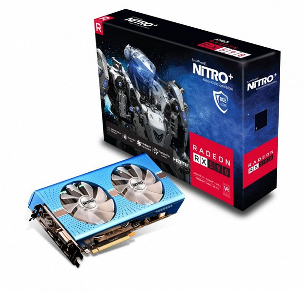 Память видеокарты Sapphire Nitro+ Radeon RX 590 8GD5 Special Edition работает на повышенной частоте